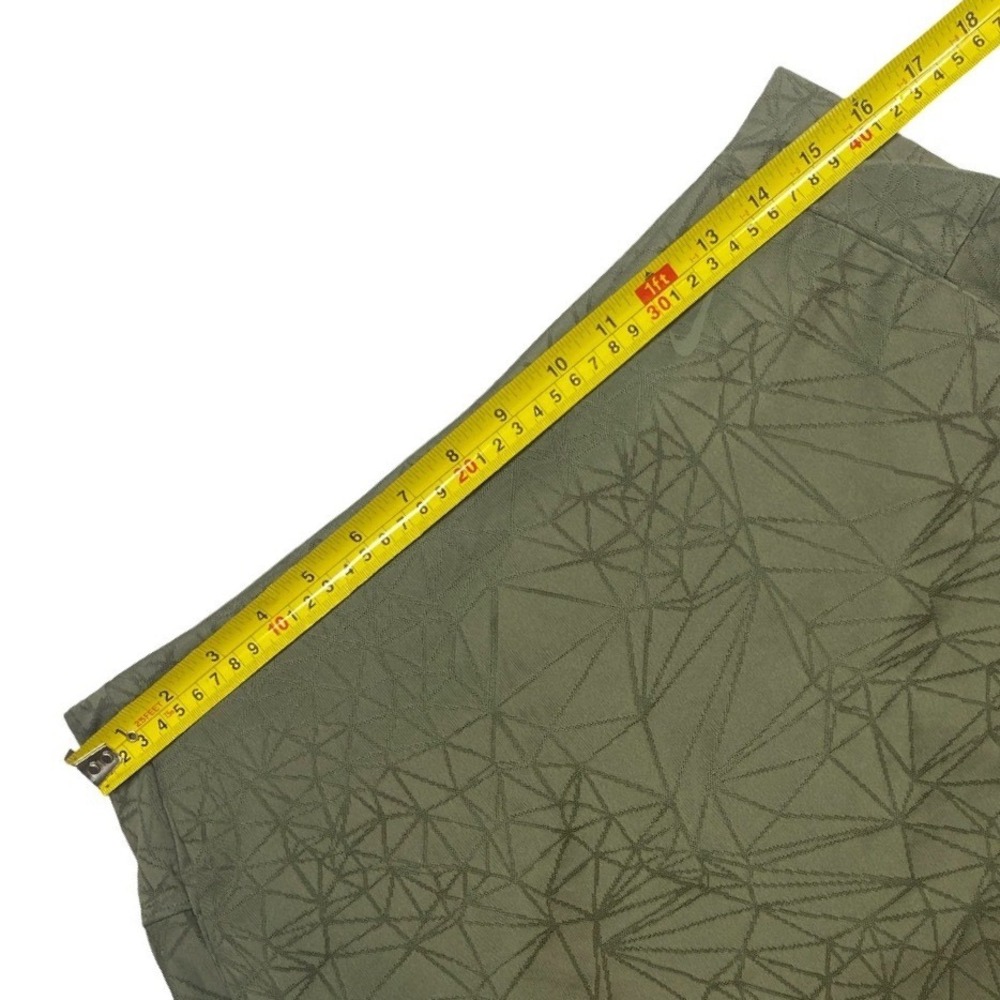 Nike Golf Dri-FIT Skort Olive Green Geometric Print Athletic Skirt Womens Large - Picture 8 of 11
